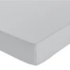 Habitat Pure Cotton 200TC Grey Deep Fitted Sheet - Single
