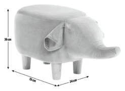 Habitat Elton The Elephant Kids Stool -Home Products Store 8253598 R Z003A