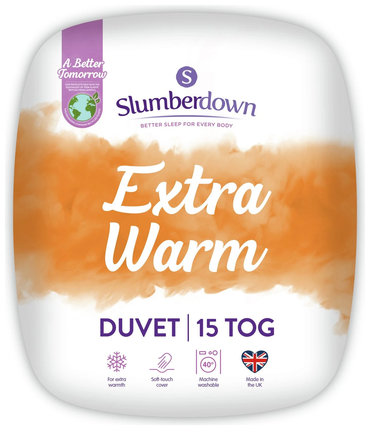 Slumberdown Extra Warm 15 Tog Duvet - Single 1 Slumberdown Extra Warm 15 Tog Duvet - Single