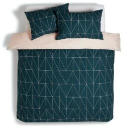 Habitat Geo Teal & Blush Reversible Bedding Set - Single -Home Products Store 8299947 R Z002A