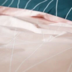 Habitat Geo Teal & Blush Reversible Bedding Set - Single -Home Products Store 8299947 R Z005A