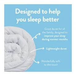 Slumberdown Summer Cool 4.5 Tog Duvet - Single -Home Products Store 8356756 R Z003A