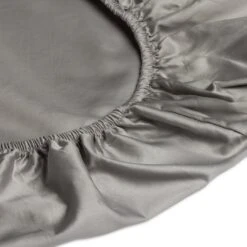 Habitat Egyptian Cotton 400TC Grey Fitted Sheet - Single -Home Products Store 8366928 R Z002A