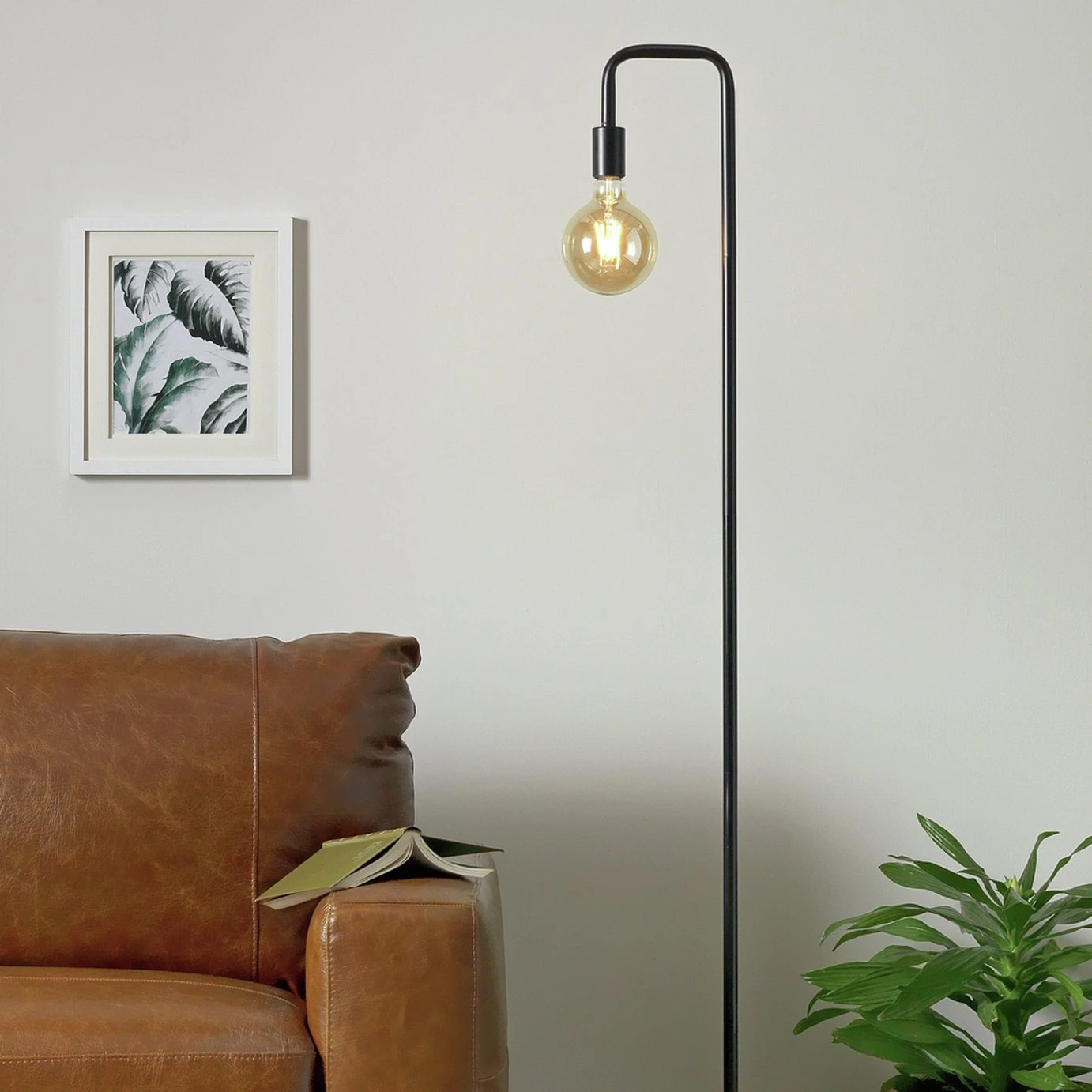 Habitat Rayner Industrial Floor Lamp - Black 1 Habitat Rayner Industrial Floor Lamp - Black