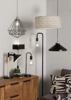 Habitat Rayner Industrial Floor Lamp - Black 13 Habitat Rayner Industrial Floor Lamp - Black -Home Products Store 8438399 R Z002C