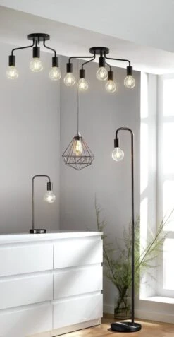 Habitat Rayner Industrial Floor Lamp - Black 14 Habitat Rayner Industrial Floor Lamp - Black -Home Products Store 8438399 R Z010C