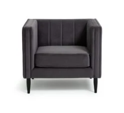 Habitat Vanessa Velvet Armchair - Grey