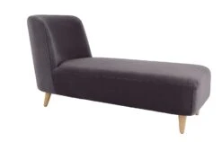 Habitat Daisy Velvet Corner Chaise Sofa - Grey