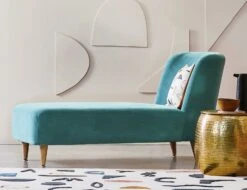 Habitat Daisy Velvet Corner Chaise Sofa - Grey -Home Products Store 8774187 R Z002C