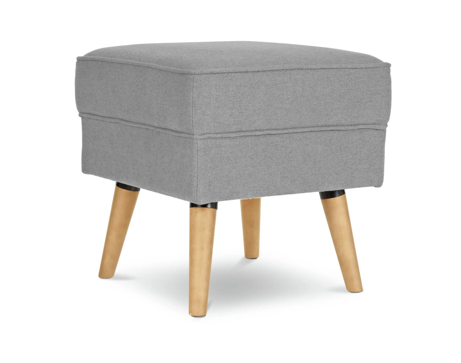 Habitat Callie Fabric Footstool - Light Grey 1 Habitat Callie Fabric Footstool - Light Grey