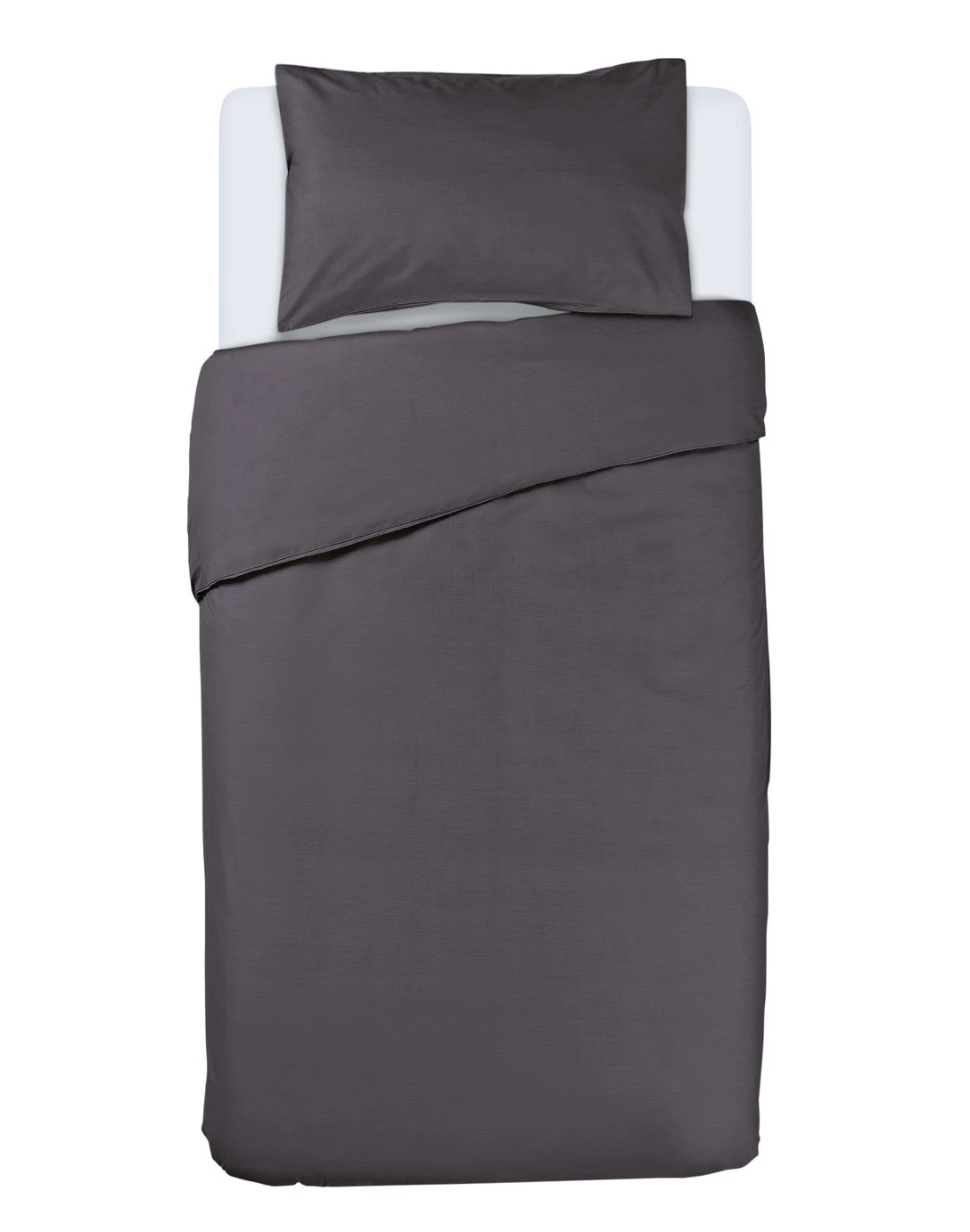 Habitat Cotton Rich Plain Charcoal Bedding Set - Single 1 Habitat Cotton Rich Plain Charcoal Bedding Set - Single