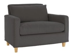 Habitat Chester Fabric Cuddle Chair - Light Feet - Charcoal -Home Products Store 8847492 R Z002A