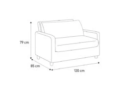 Habitat Chester Fabric Cuddle Chair - Light Feet - Charcoal -Home Products Store 8847492 R Z020A