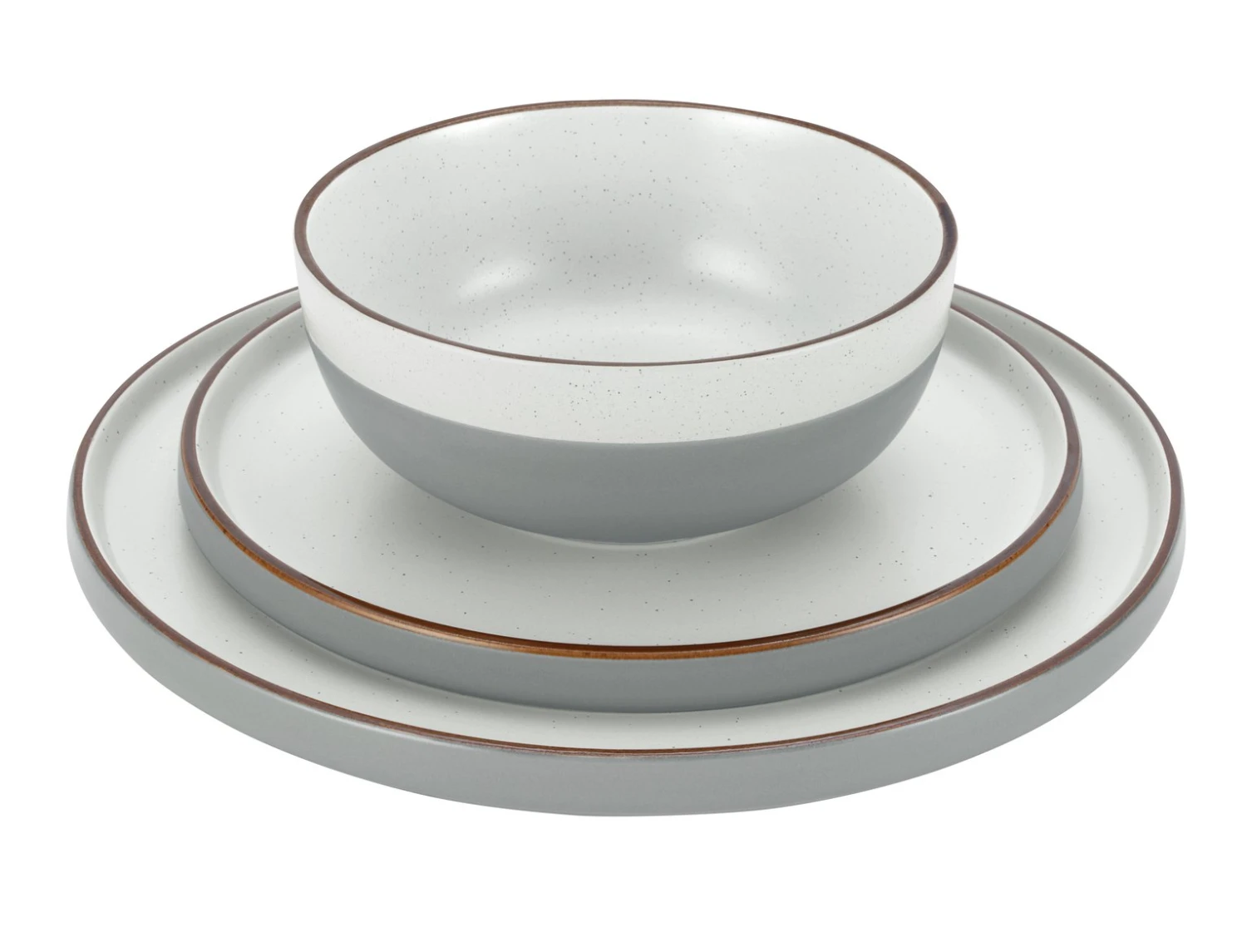 Habitat Loft Living Speckle 12 Piece Dinner Set - Grey 3 Habitat Loft Living Speckle 12 Piece Dinner Set - Grey - Image 3