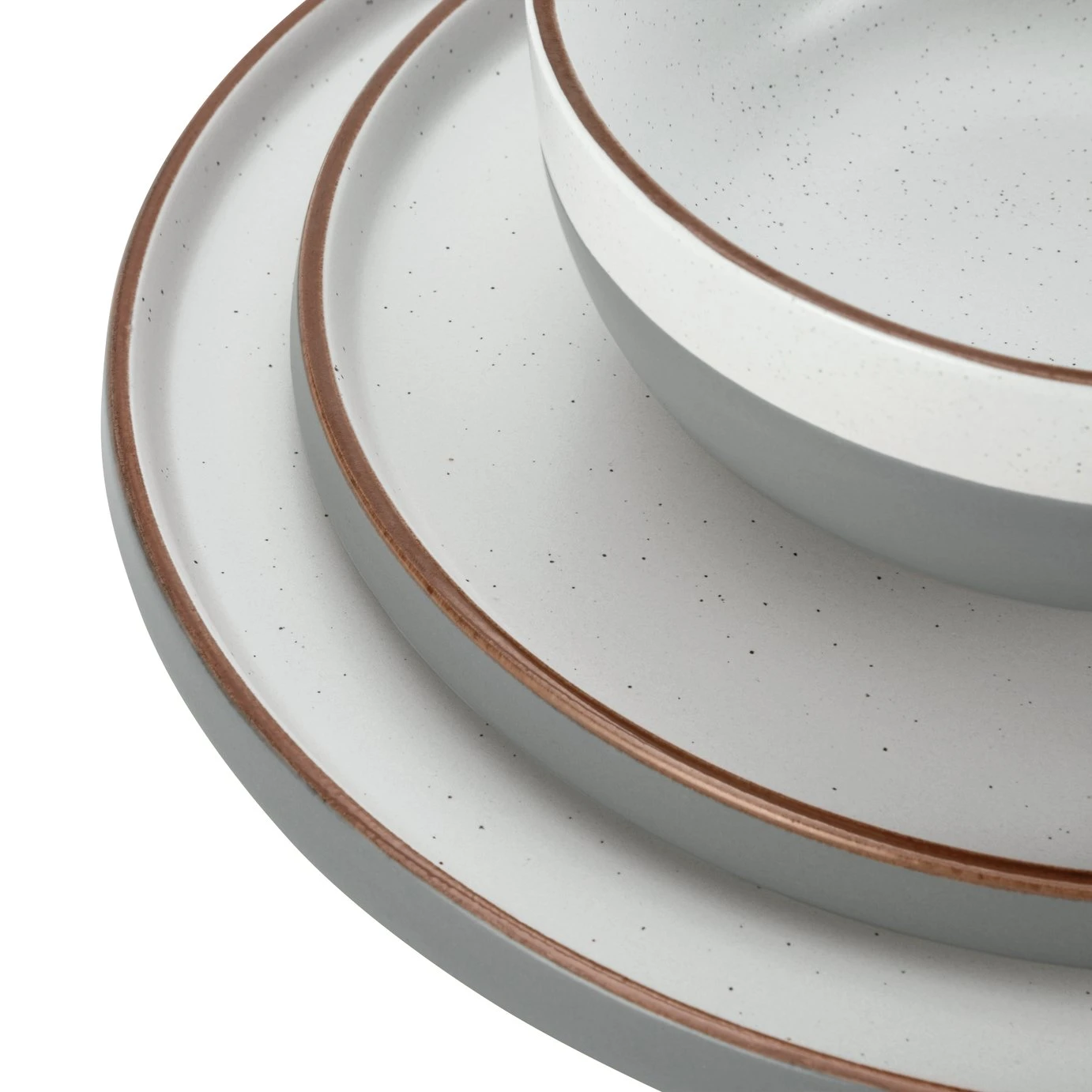 Habitat Loft Living Speckle 12 Piece Dinner Set - Grey 5 Habitat Loft Living Speckle 12 Piece Dinner Set - Grey - Image 5