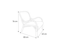 Habitat Rafa Rattan Accent Chair -Home Products Store 8869243 R Z020A