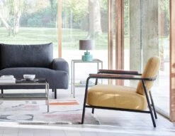 Habitat Cooper Fabric Armchair - Yellow -Home Products Store 8899244 R Z002C