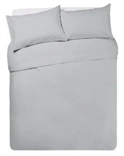 Habitat Cotton Anti Microbial Dove Grey Bedding Set-Kingsize