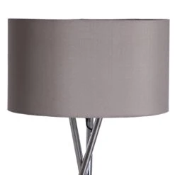Habitat Tripod Floor Lamp - Grey And Chrome -Home Products Store 9132742 R Z005A