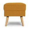 Habitat Callie Fabric Footstool - Mustard Yellow