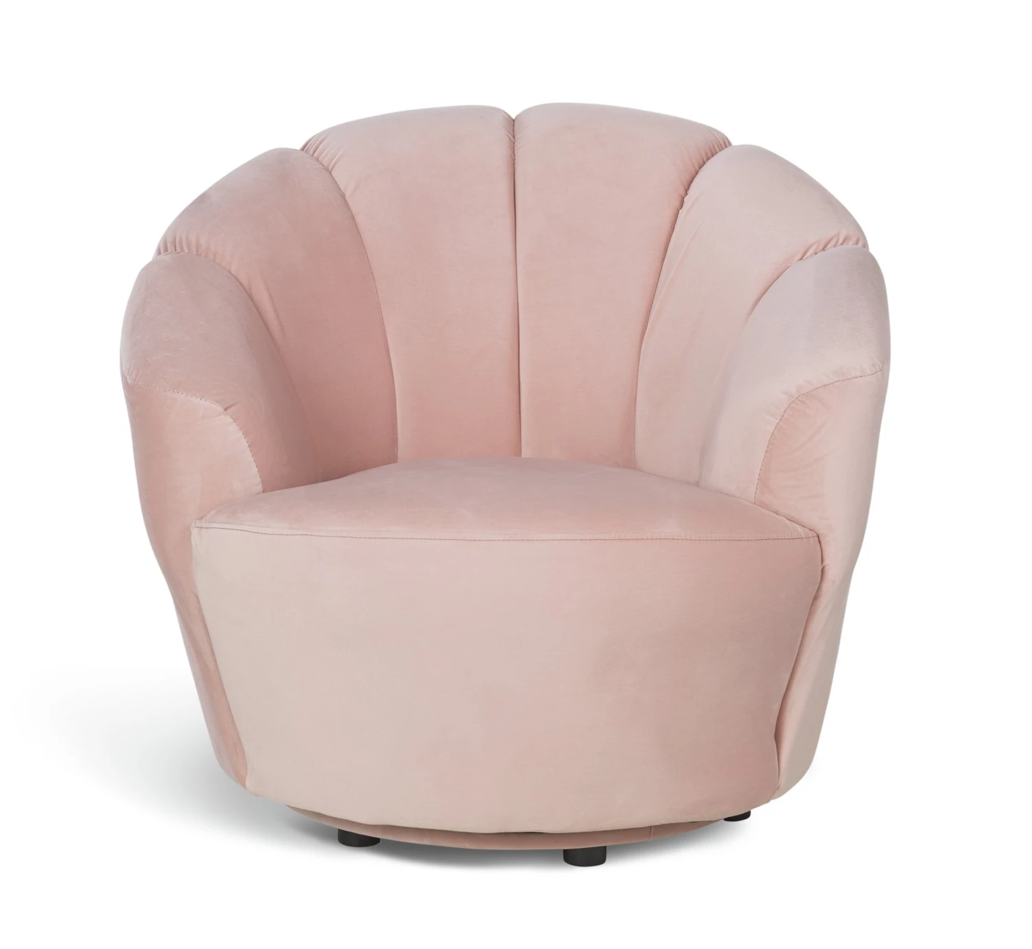 Habitat Ezra Velvet Swivel Chair - Blush Pink 1 Habitat Ezra Velvet Swivel Chair - Blush Pink