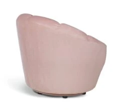 Habitat Ezra Velvet Swivel Chair - Blush Pink 7 Habitat Ezra Velvet Swivel Chair - Blush Pink -Home Products Store 9158472 R Z003A