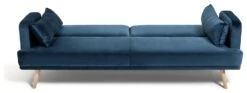 Habitat Andy 3 Seater Velvet Clic Clac Sofa Bed - Blue -Home Products Store 9160659 R Z006A