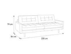 Habitat Fenner Fabric 3 Seater Sofa - Charcoal -Home Products Store 9173440 R E001