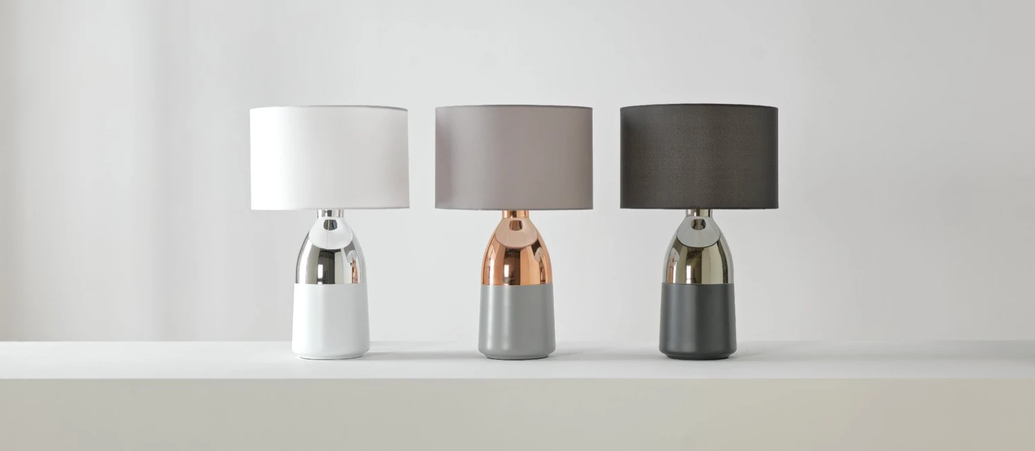 Habitat Pluto Touch Table Lamp - Copper & Grey 9 Habitat Pluto Touch Table Lamp - Copper & Grey - Image 9