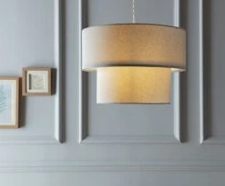 Habitat 2 Tier Linen Mix Shade - Grey -Home Products Store 9197691 R Z002C