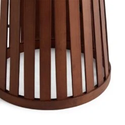 Habitat Achille Bamboo Table Lamp - Walnut & White -Home Products Store 9202414 R Z003A