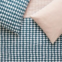 Habitat Cotton Scallop Teal Reversible Bedding Set-Superking -Home Products Store 9207938 R Z007A