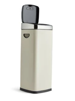 Habitat 30 Litre Square Touch Top Bin - Cream -Home Products Store 9212679 R Z002A