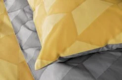 Habitat Industrial Geo Grey Reversible Bedding Set - Single -Home Products Store 9281318 R Z003A