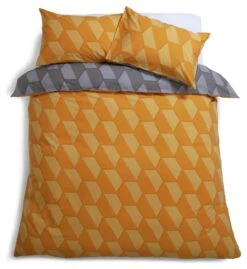 Habitat Industrial Geo Grey Reversible Bedding Set - Single -Home Products Store 9281318 R Z004A