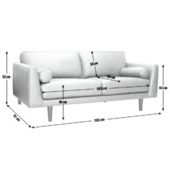 Habitat Jackson Leather 3 Seater Sofa - Tan -Home Products Store 9335147 R E020