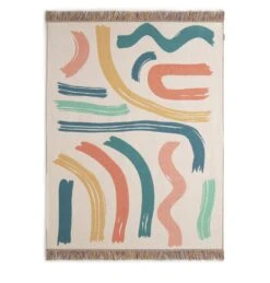 Habitat Studio Squiggle Cotton Throw - Multicoloured -Home Products Store 9340541 R Z004A