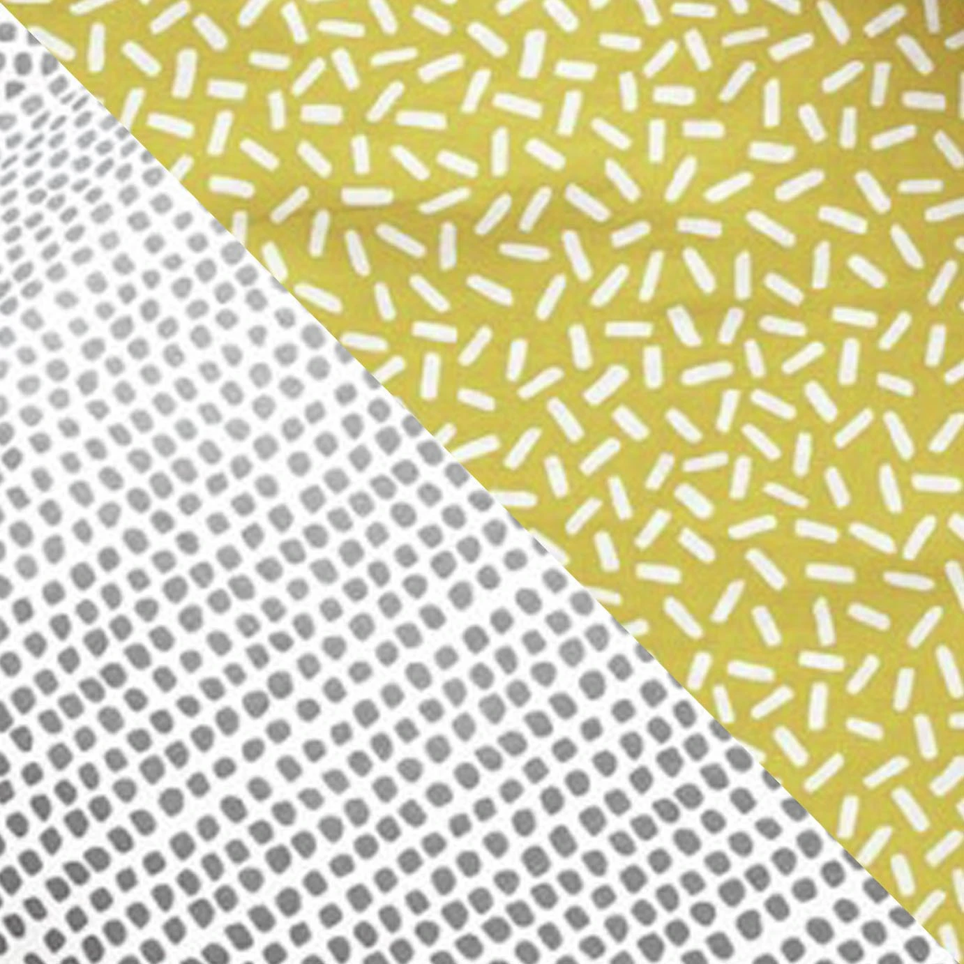 Habitat Betsy Yellow & White Reversible Bedding Set - Single 2 Habitat Betsy Yellow & White Reversible Bedding Set - Single - Image 2