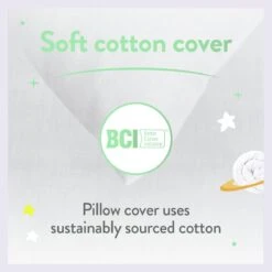 Slumberdown Anti Bacterial Soft Support Pillow - Toddler -Home Products Store 9379426 R Z003A