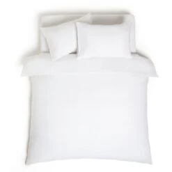 Habitat Cool Tencel Cotton Plain White Bedding Set - Single 7 Habitat Cool Tencel Cotton Plain White Bedding Set - Single -Home Products Store 9381885 R Z002A