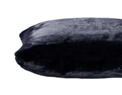 Habitat Plain Faux Fur Cushion - Navy - 43x43cm -Home Products Store 9393804 R Z004A