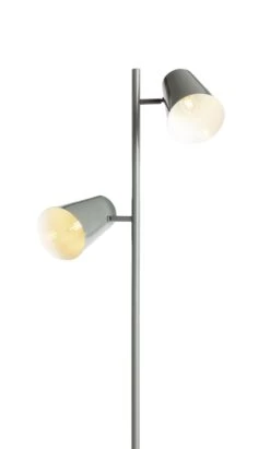 Habitat Iras Double Head Floor Lamp - Grey -Home Products Store 9404779 R Z006A