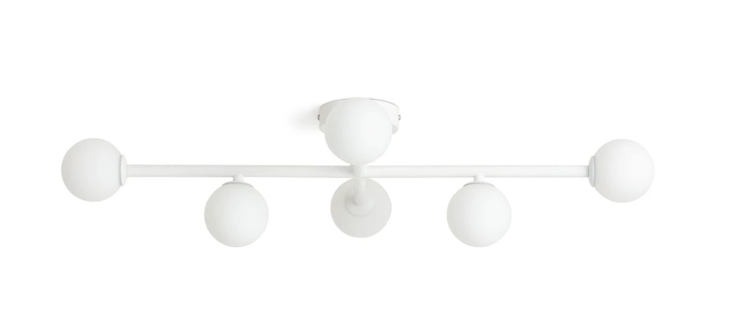 Habitat Alonso 6 Light Flush To Ceiling Light - White 2 Habitat Alonso 6 Light Flush To Ceiling Light - White - Image 2