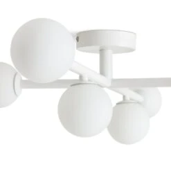 Habitat Alonso 6 Light Flush To Ceiling Light - White 9 Habitat Alonso 6 Light Flush To Ceiling Light - White -Home Products Store 9405981 R Z002A