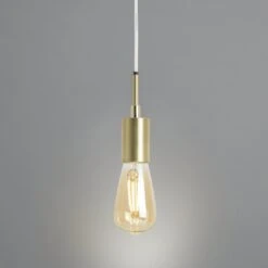 Habitat Lockie Brushed Brass Pendant Ceiling Light - Gold 11 Habitat Lockie Brushed Brass Pendant Ceiling Light - Gold -Home Products Store 9406179 R Z002C