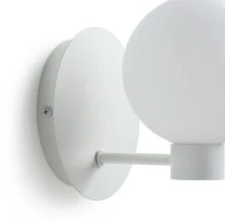 Habitat Opal Glass Wall Light - White 5 Habitat Opal Glass Wall Light - White -Home Products Store 9406234 R Z002C