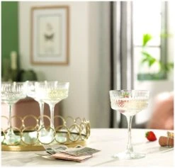 Habitat Pressed Set Of 4 Champagne Coupe Glasses 13 Habitat Pressed Set Of 4 Champagne Coupe Glasses -Home Products Store 9410172 R Z003C