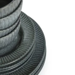 Habitat 12 Piece Stoneware Felicity Dinner Set - Blue 14 Habitat 12 Piece Stoneware Felicity Dinner Set - Blue -Home Products Store 9410251 R Z005A