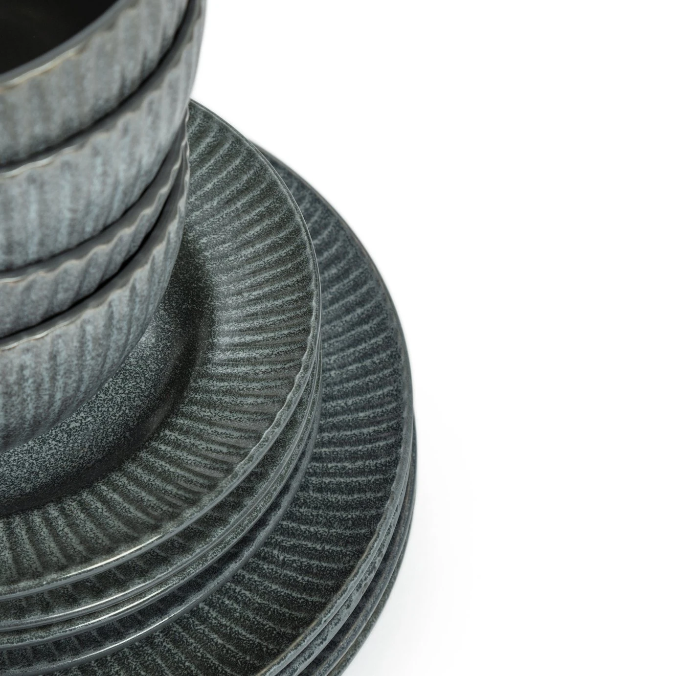 Habitat 12 Piece Stoneware Felicity Dinner Set - Blue 6 Habitat 12 Piece Stoneware Felicity Dinner Set - Blue - Image 6