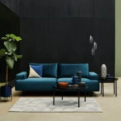 Habitat Julien Velvet 2 Seater Sofa - Natural -Home Products Store 9484421 R Z002C